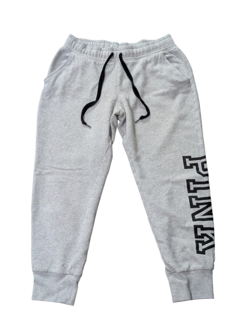 Victoria's Secret PINK Gray Sweatpants with Black Logo